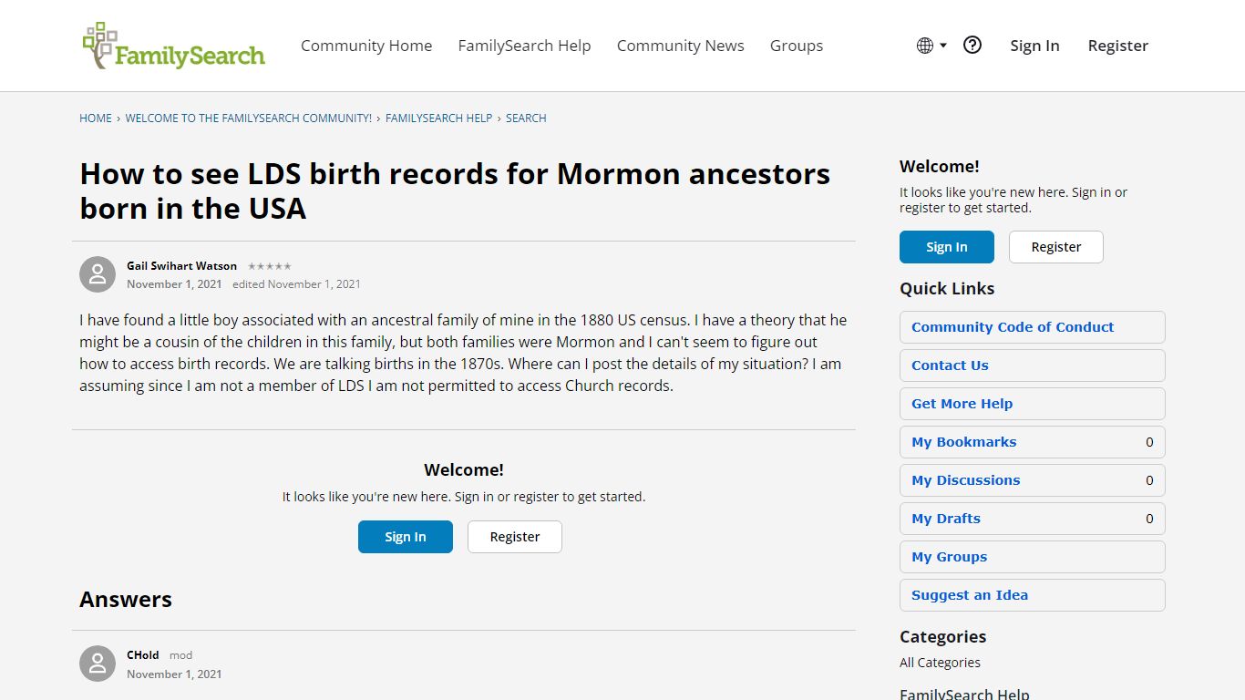 How to see LDS birth records for Mormon ancestors born in the USA